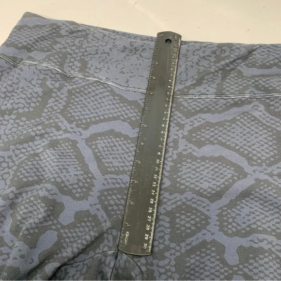 Soft Surroundings Leggings Plus 1X  Blue Print Tapered Elastic Waist Stretch - Picture 11 of 12